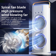 Double Ended Spray Fan – Portable Cooling Mist Fan with Dual Nozzles and Remote Control