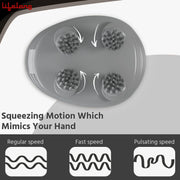 Rechargeable Electric Head & Scalp Kneading Massager, 4 Speed Modes, Handheld Portable Head Massager for Hair Growth, Deep Clean and Stress Relieving
